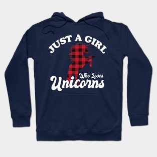 Just A Girl Who Loves Unicorns Hoodie